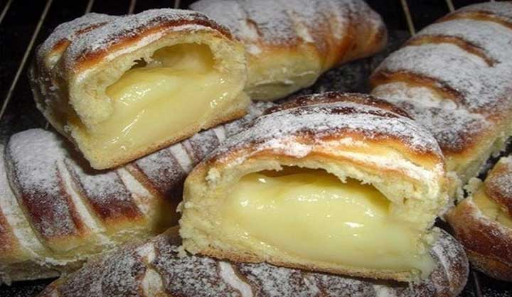 Brioches à la crème pâtissière et aux amandes