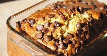 Cake lignt à la banane aux pépites de chocolat