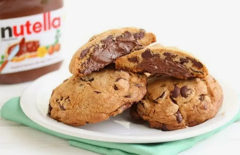 Cookies chocolat au coeur fondant nutella