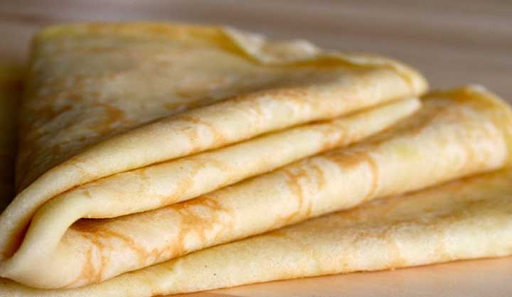 Crêpes légères au sucre vanillé