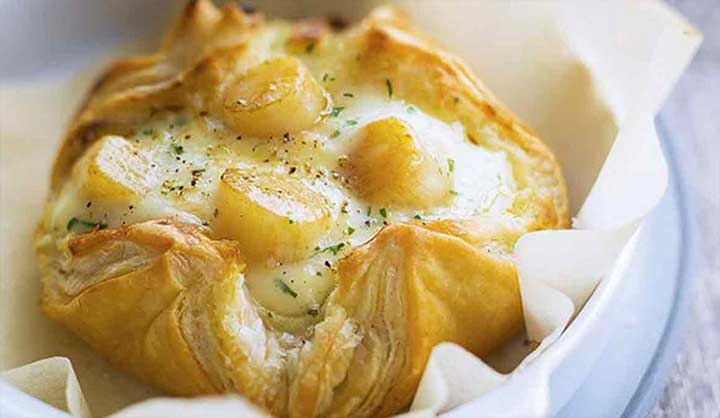 Feuilletés aux Saint-Jacques et champignons à croustiller à pleines dents