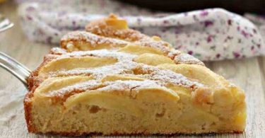 Gâteau aux pommes et au lait sans beurre