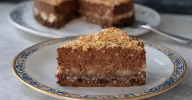Gâteau crousti-fondant chocolat-poire