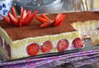 Gâteau tiramisu aux fraises (sans gélatine) facile