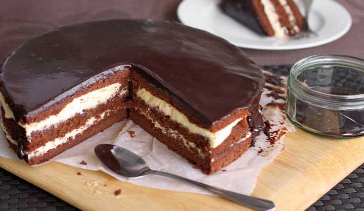 Gâteau trois chocolats