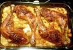 Gratin de cuisses de poulet