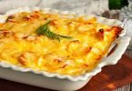 Gratin de pommes de terre au saumon et à la béchamel