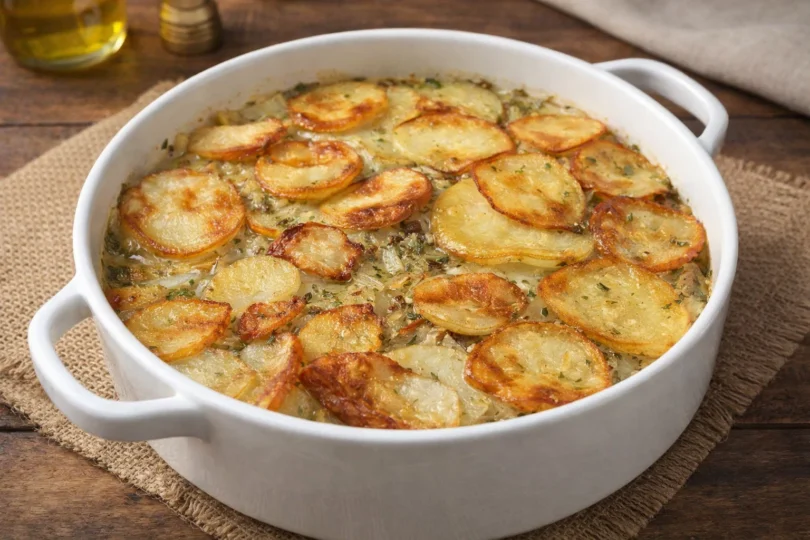 Pommes De Terre Au Four Aux Oignons Ultra Fondants