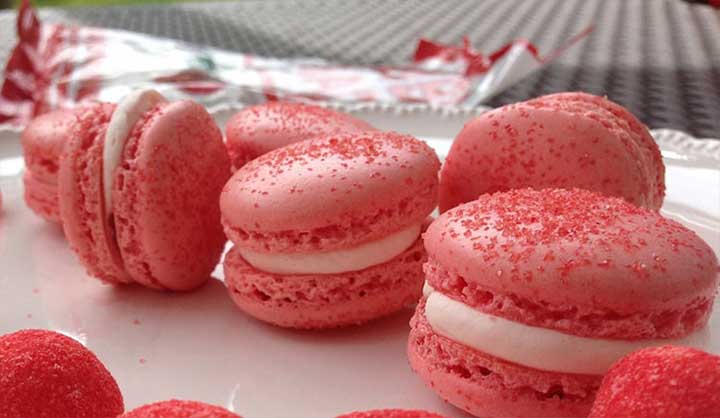 Recette de macaron super fondant à la fraise Tagada !