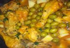 Tajine de poulet aux olives et ses pommes de terre