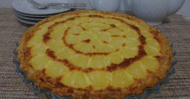 Tarte Hawaïenne, ananas noix de coco