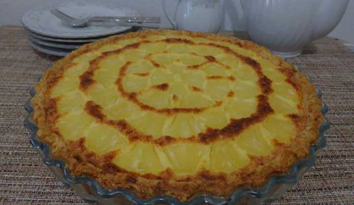 Tarte Hawaïenne, ananas noix de coco