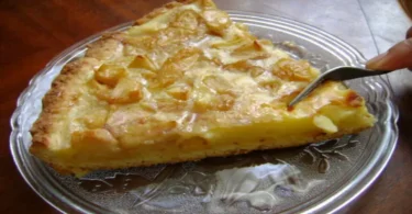 Tarte aux pommes à la crème pâtissière