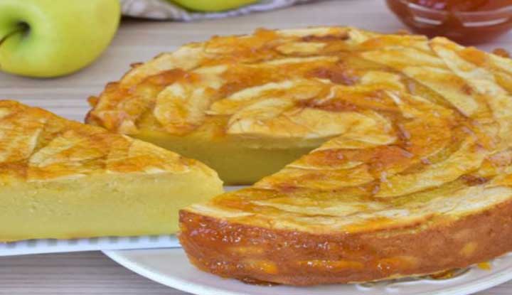 Tarte aux pommes crémeuse et fondante