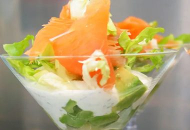 Verrine fraîcheur avocat-saumon fumé