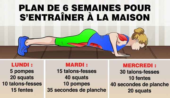 Voici un entraînement de six semaines à la maison pour les mamans qui ne peuvent pas aller à la salle de sport