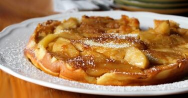 Crêpe aux pommes spécialité allemande