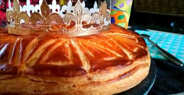 Galette des rois aux pommes vanillées et rhum