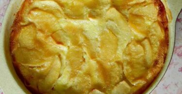 Gâteau de pommes en gratin