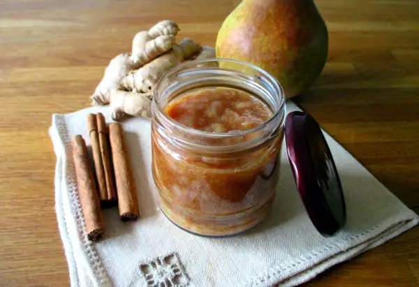 Confiture de poire au gingembre et la cannelle WW