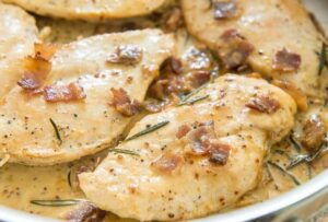 Recette des escalopes de poulet à la sauce moutarde WW - Mes Recettes ...