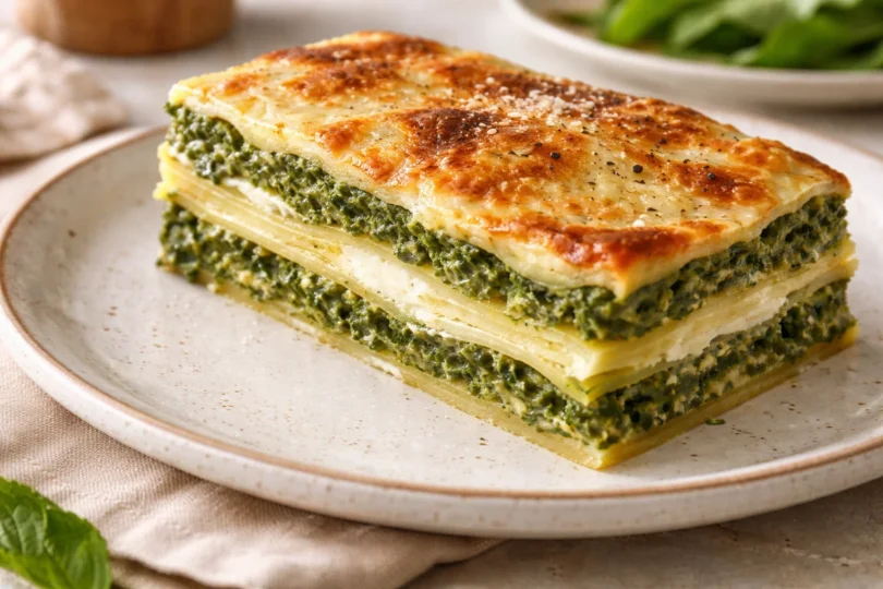 Lasagnes ricotta-épinards