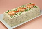 Terrine de Saint-Jacques, saumon et crevettes