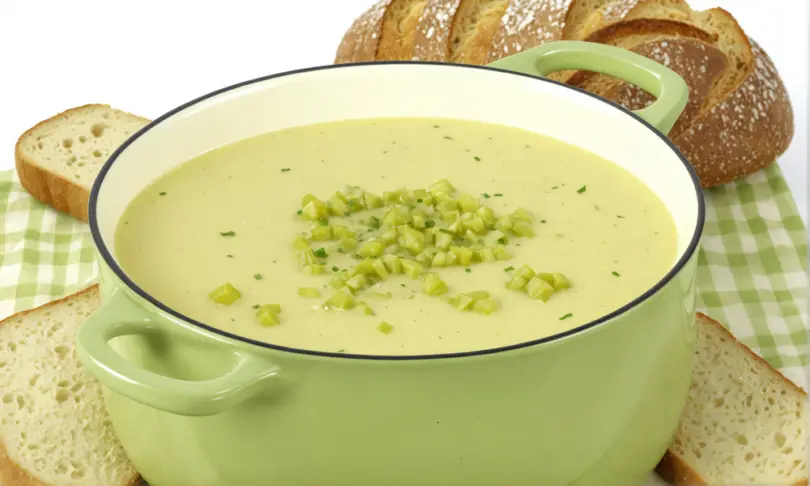 soupe de poireaux au Boursin selon la méthode Weight Watchers