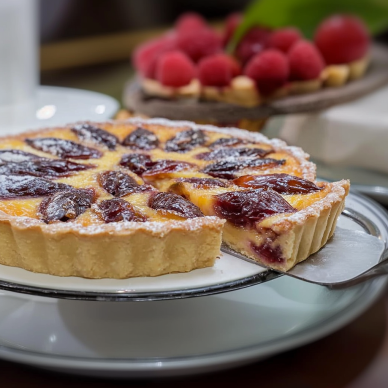 La tarte aux prunes à l’alsacienne