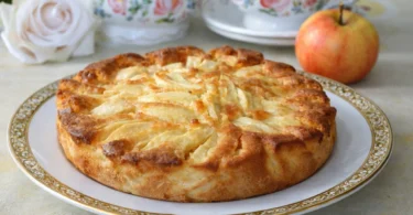 Gâteau aux pommes sans sucre et sans beurre