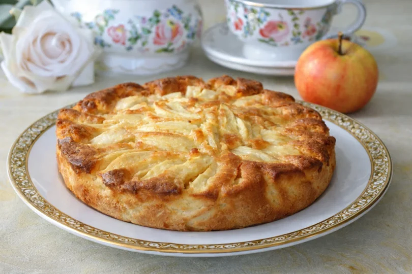 Gâteau aux pommes sans sucre et sans beurre