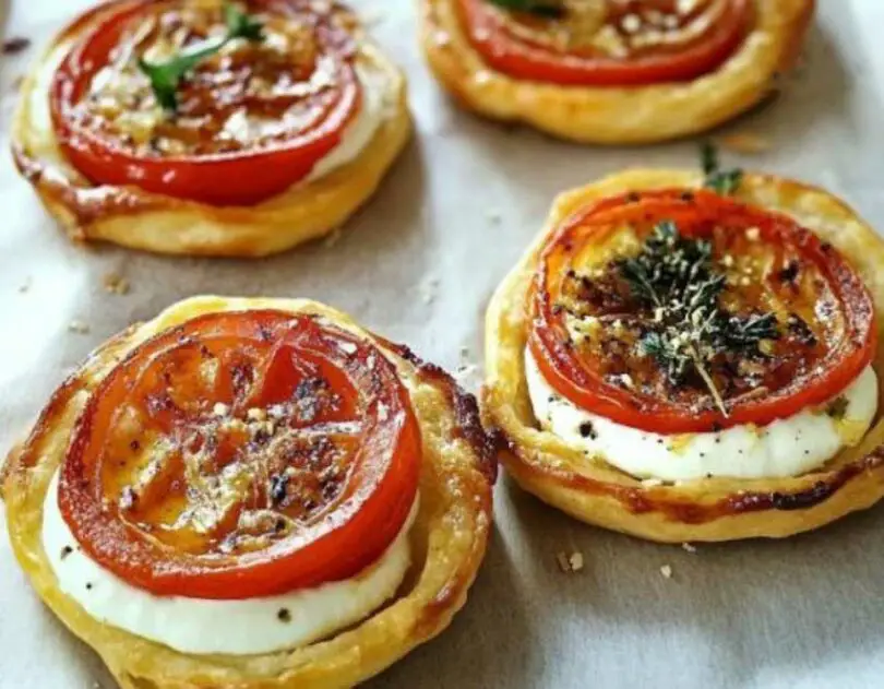 Tartelettes Chorizo, Tomate et Chèvre