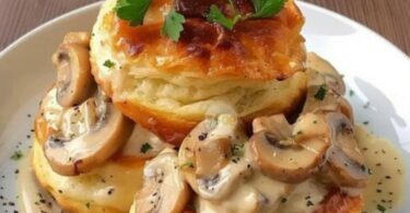 Vol-au-Vent au Poulet et Champignons