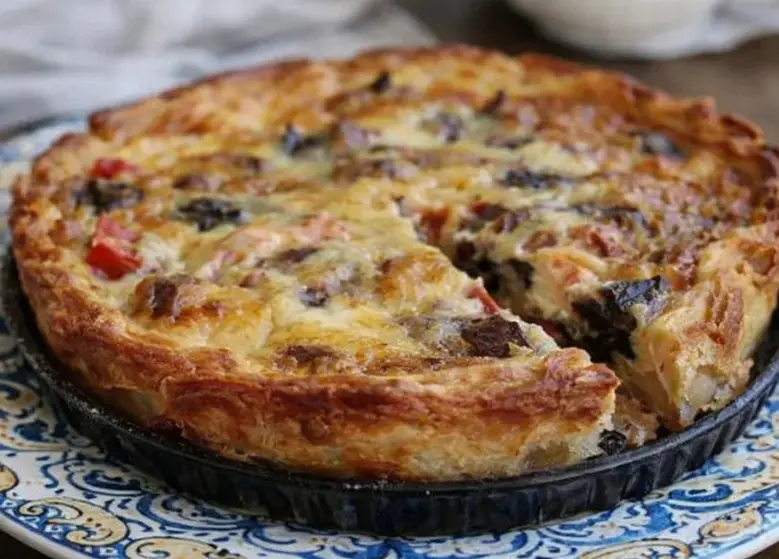 Quiche Sans Pâte au Thon & Champignons