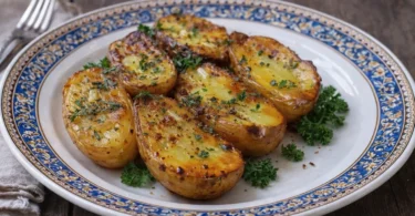 Pommes de terre à l’ail et au beurre au four