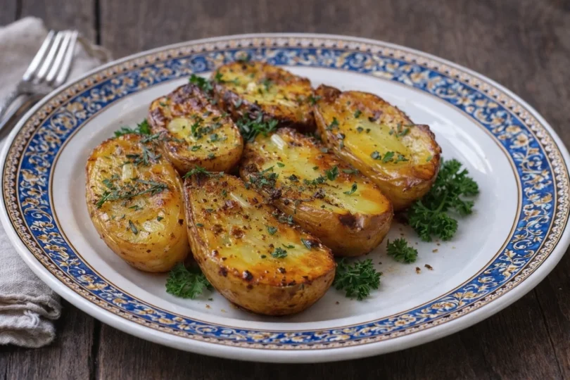 Pommes de terre à l’ail et au beurre au four