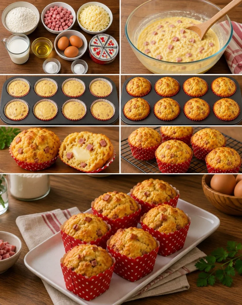 Petits Cakes au Jambon et Vache Qui Rit : Recette Facile et Moelleuse