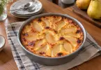 Clafoutis aux poires et à la vanille, fondant et facile