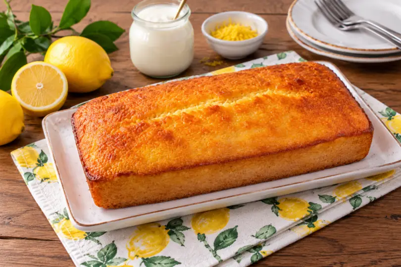 Gâteau au yaourt et au citron, moelleux et facile à préparer