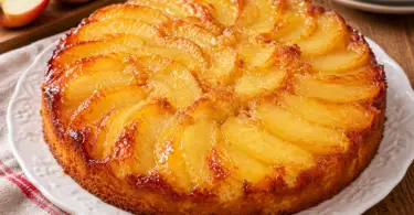 Gâteau aux pommes façon quatre-quarts, moelleux et fondant
